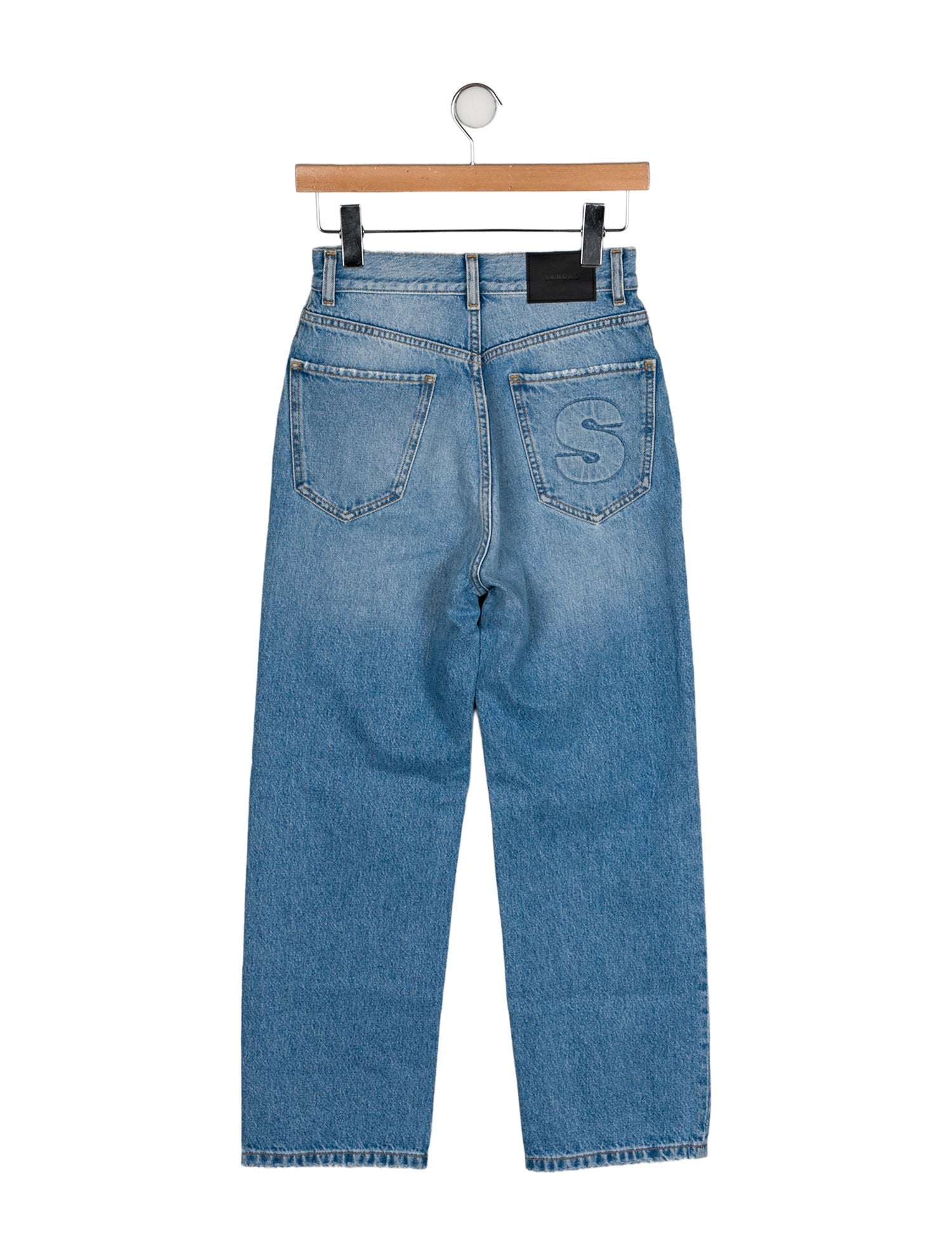 Sandro High-Rise Straight Leg Jeans w/ Tags