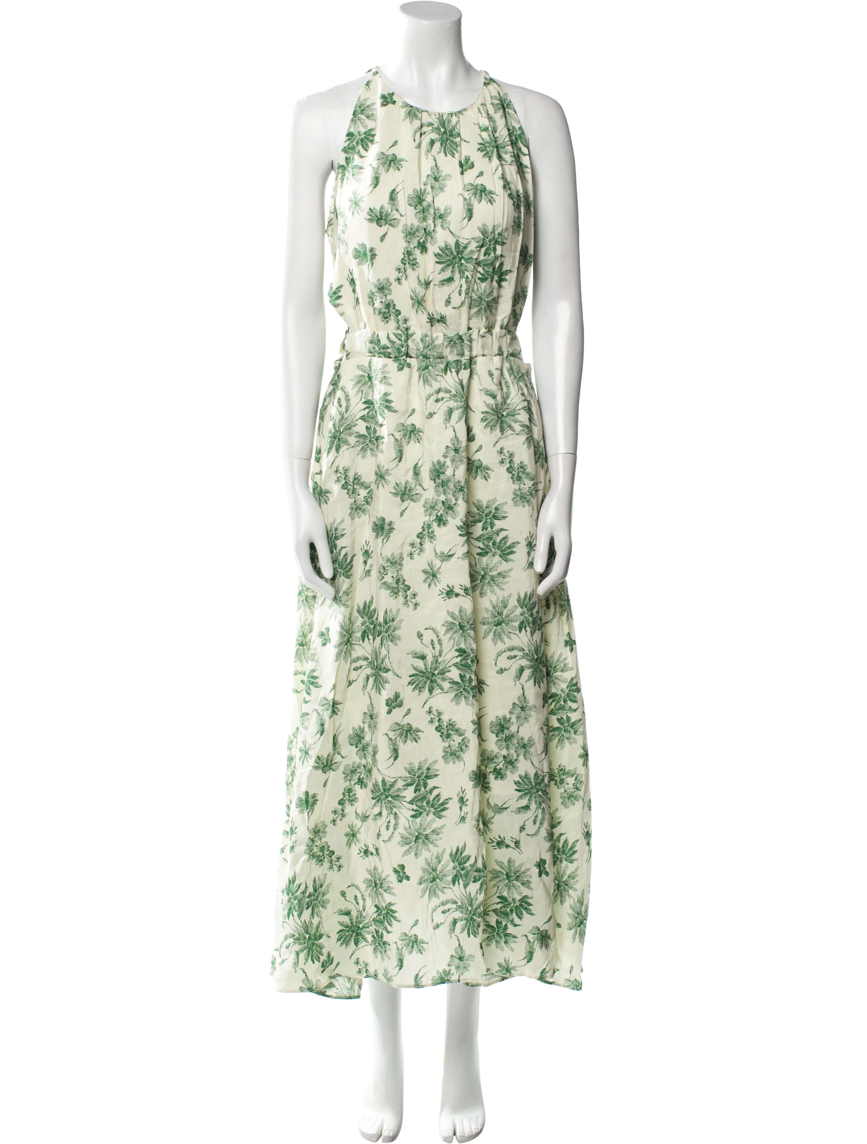 Sandro Linen Long Dress
