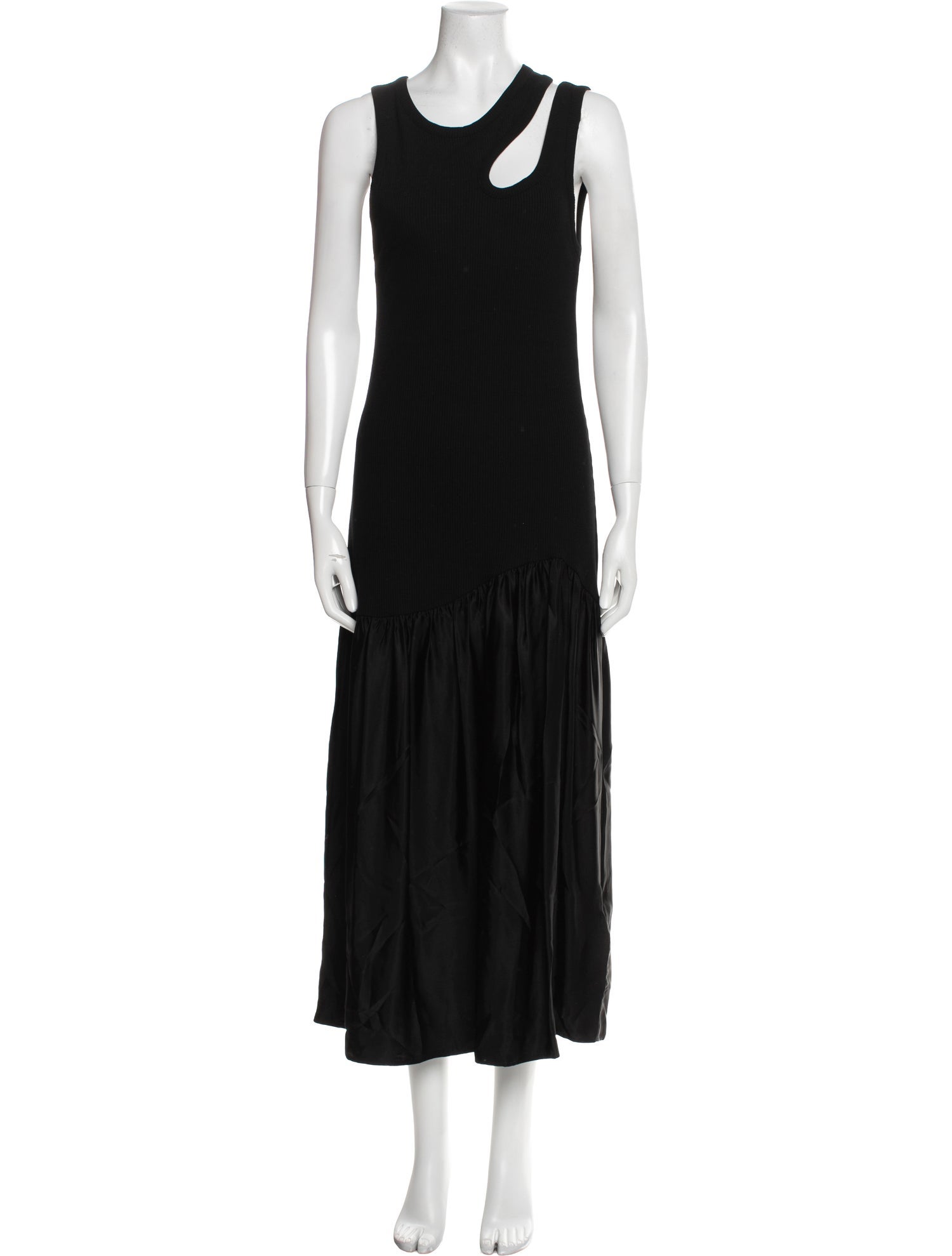 Sandro Scoop Neck Knee-Length Dress