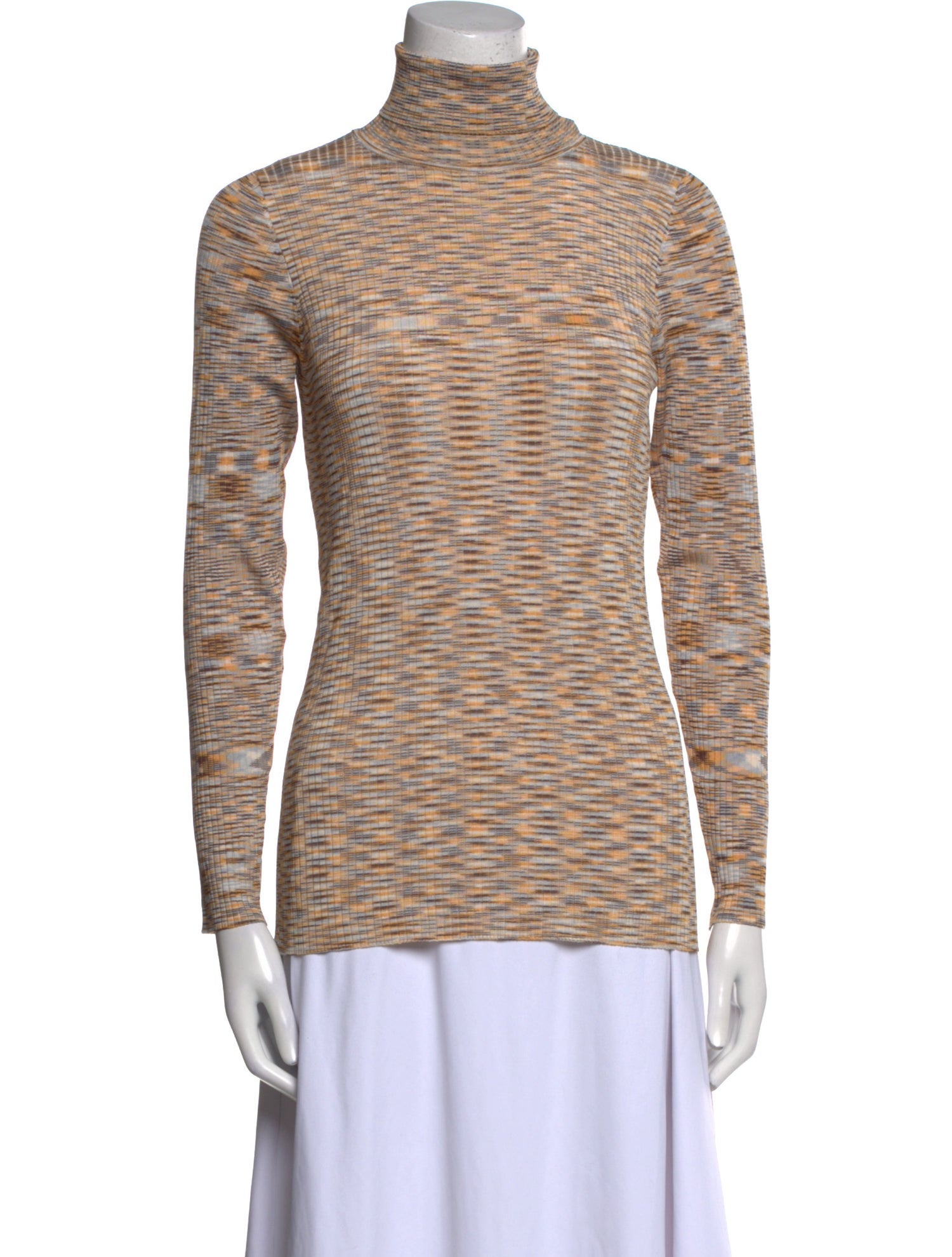 Sandro Striped Turtleneck Top