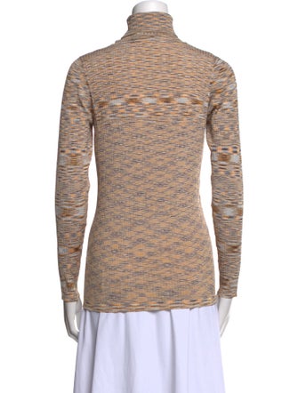 Sandro Striped Turtleneck Top