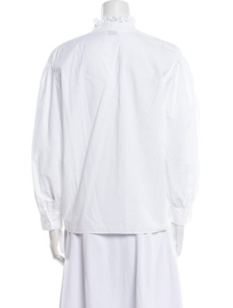 Sandro V-Neck Long Sleeve Blouse