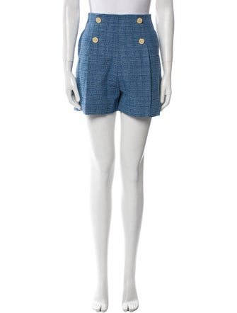 Sandro Printed Mini Shorts