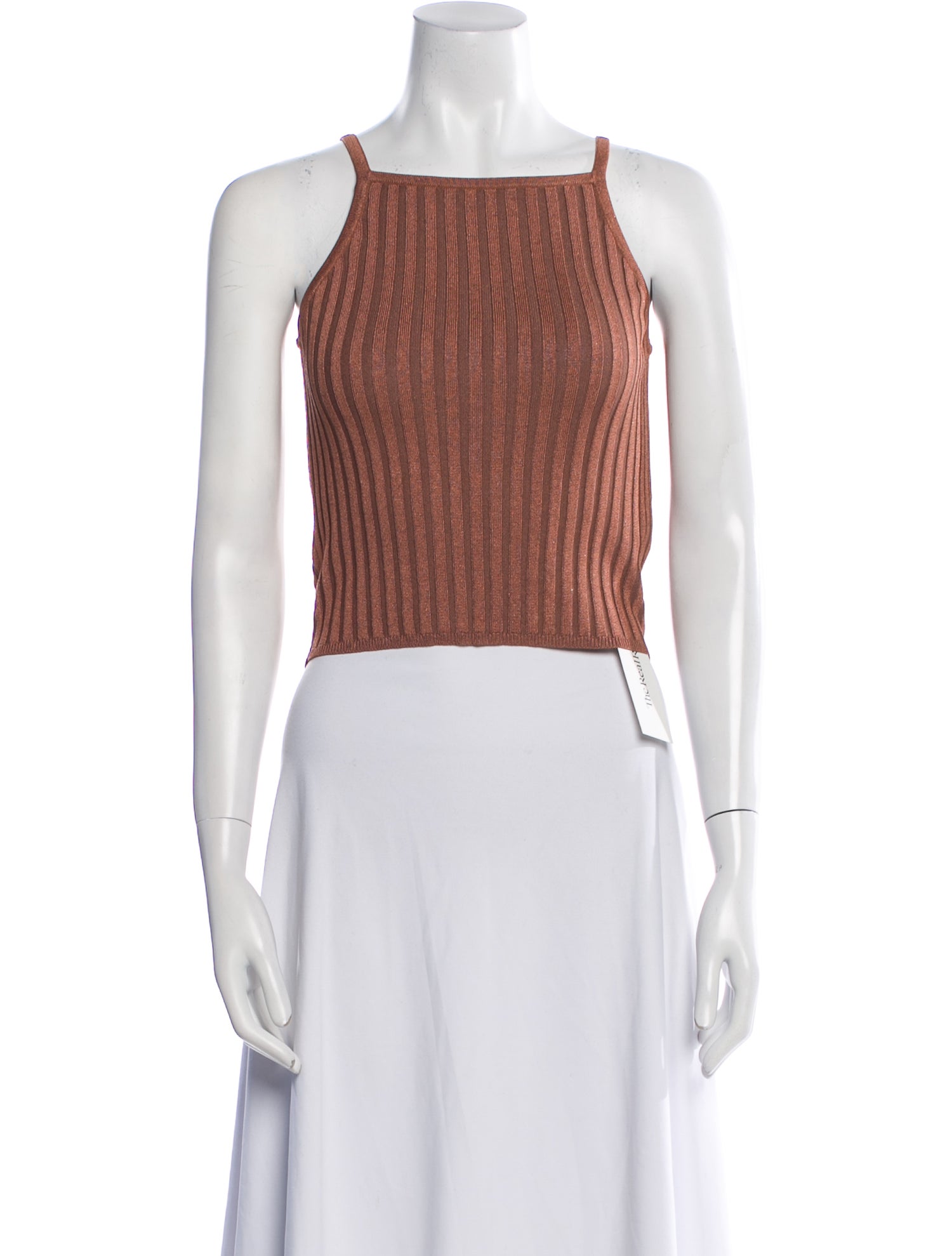 Sandro Square Neckline Sleeveless Crop Top w/ Tags
