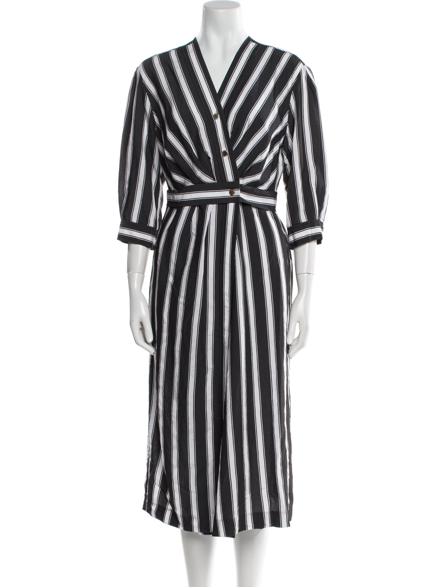 Sandro Striped Long Dress