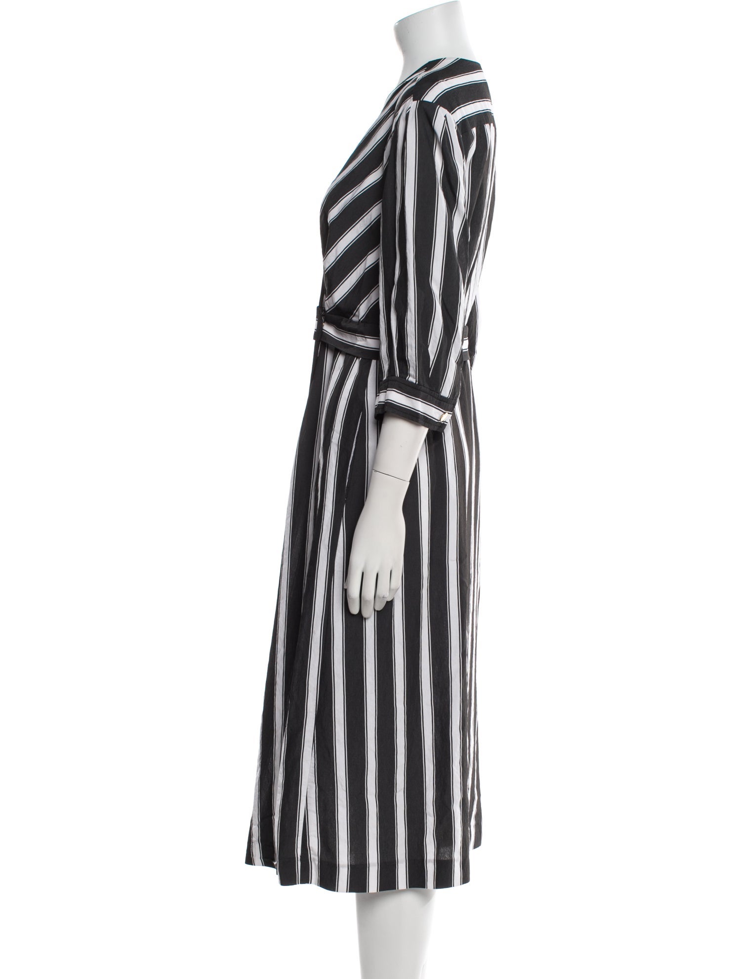 Sandro Striped Long Dress