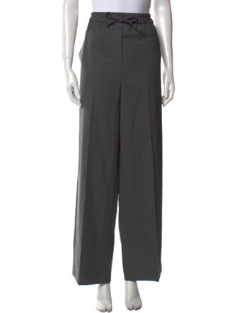 Sandro Wool Wide Leg Pants
