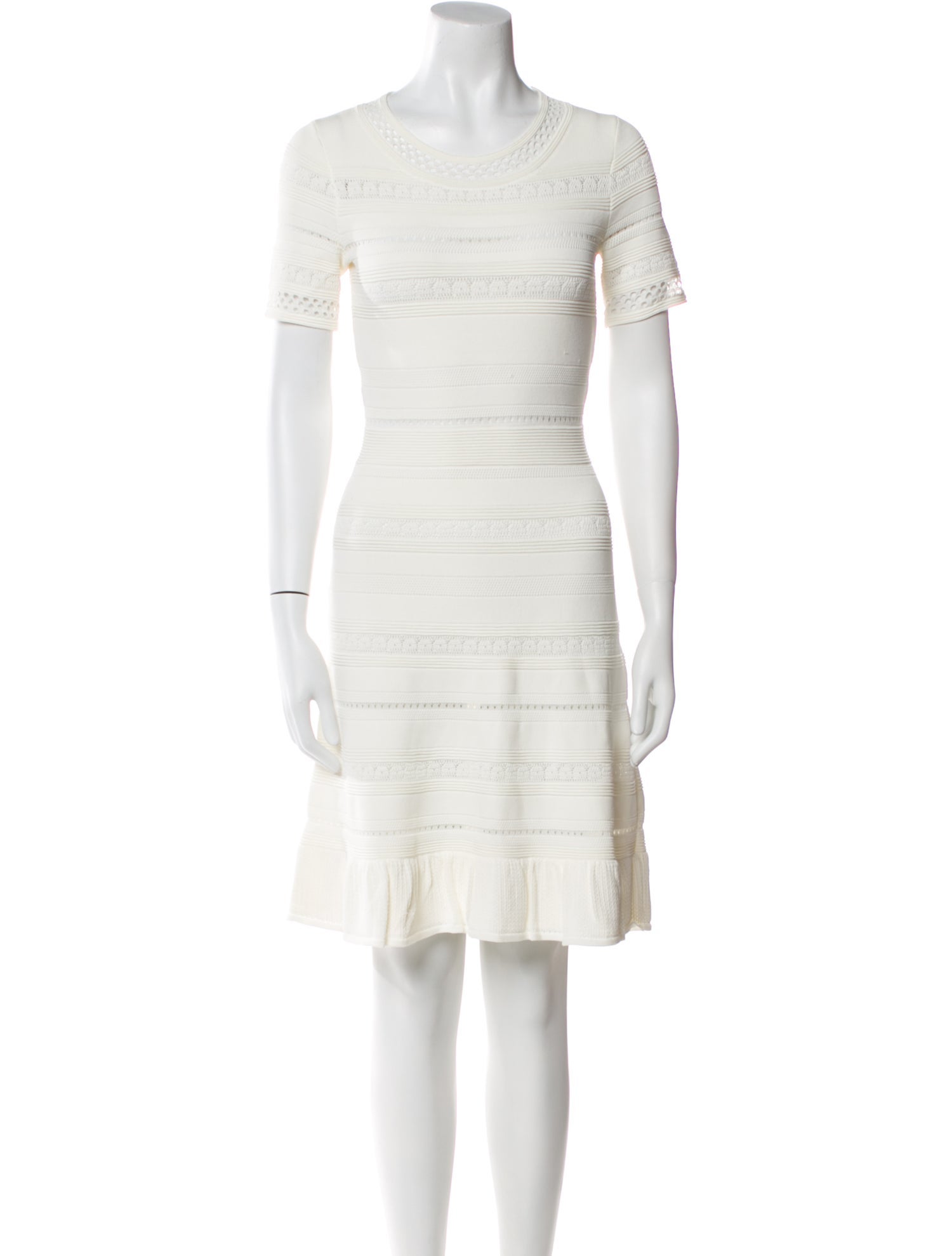 Sandro Scoop Neck Knee-Length Dress