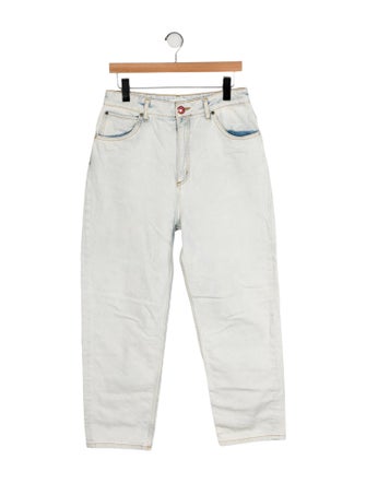 Sandro High-Rise Straight Leg Jeans