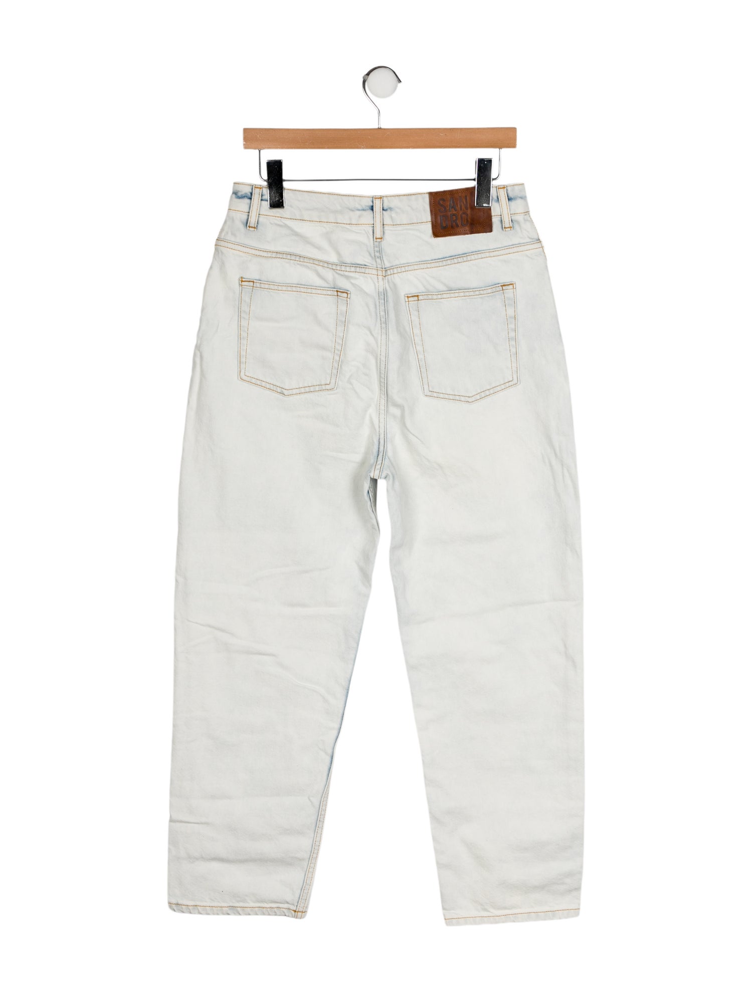 Sandro High-Rise Straight Leg Jeans