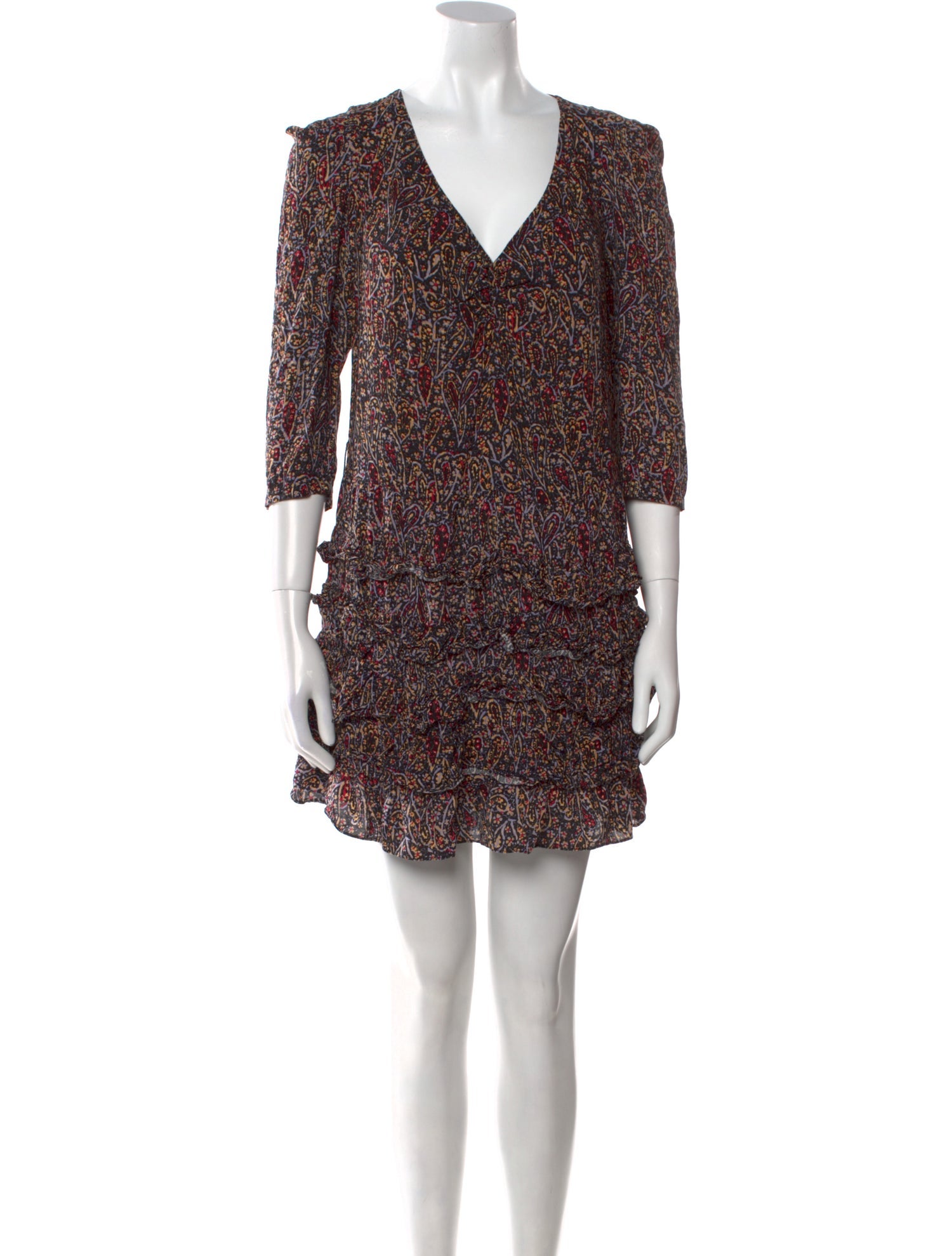 Sandro Paisley Print Mini Dress