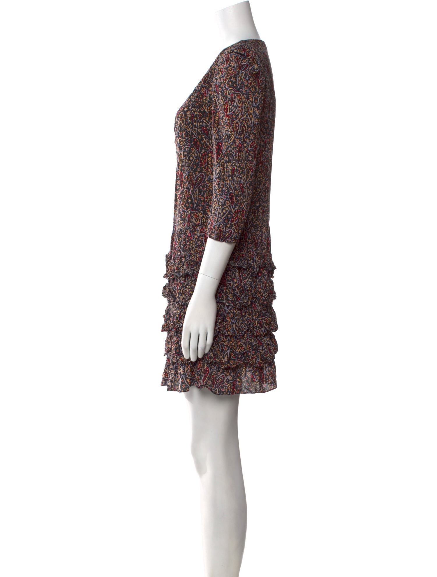 Sandro Paisley Print Mini Dress
