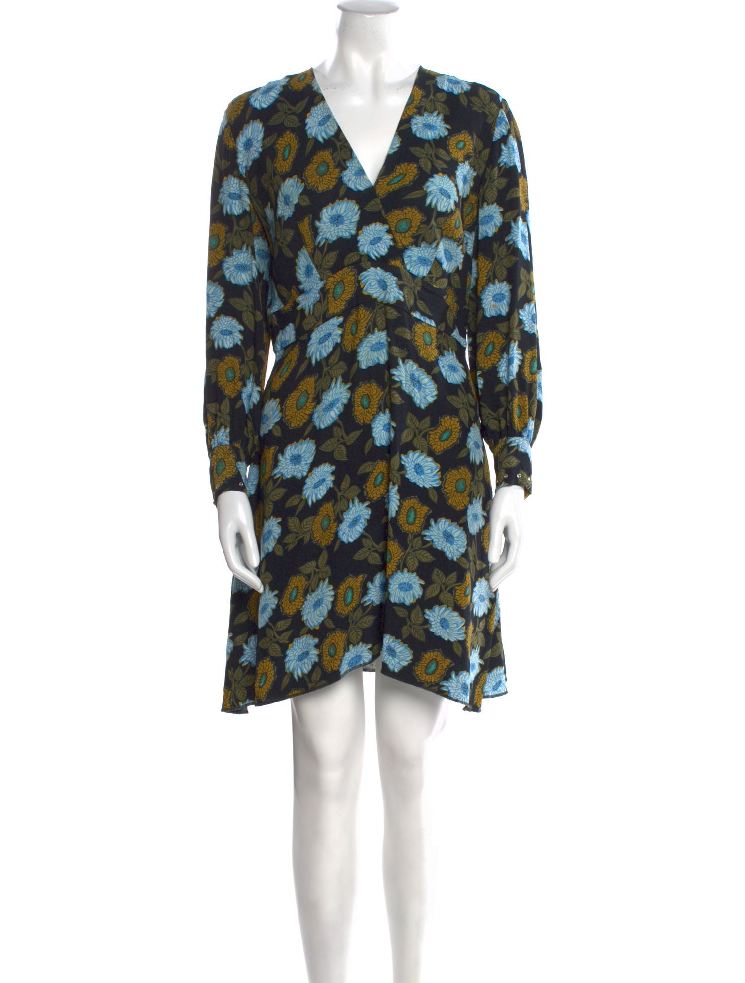 Sandro Floral Print Mini Dress