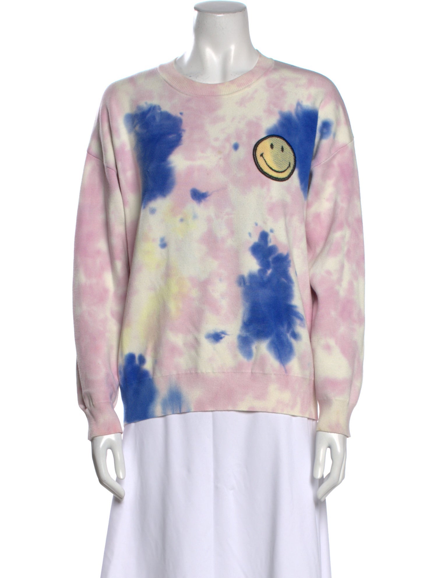 Sandro Tie-Dye Print Crew Neck Sweatshirt