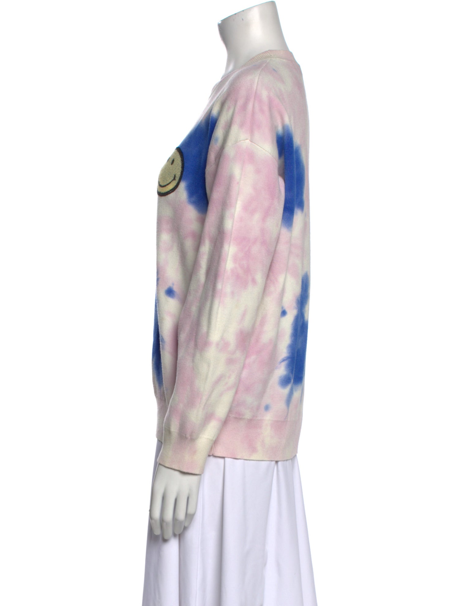 Sandro Tie-Dye Print Crew Neck Sweatshirt