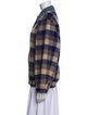 Sandro Wool Plaid Print Jacket