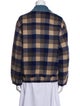 Sandro Wool Plaid Print Jacket