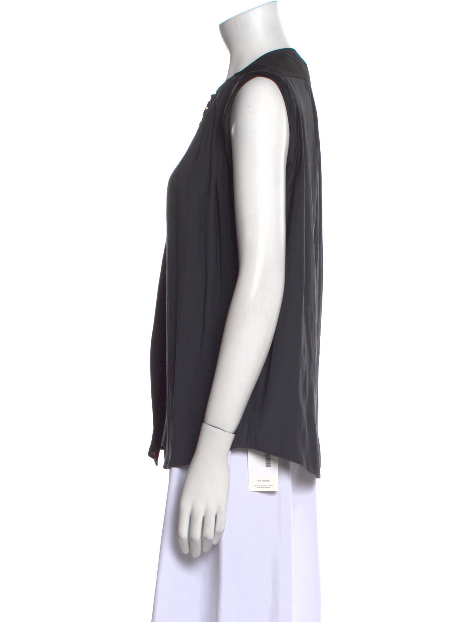 Sandro Crew Neck Sleeveless Top