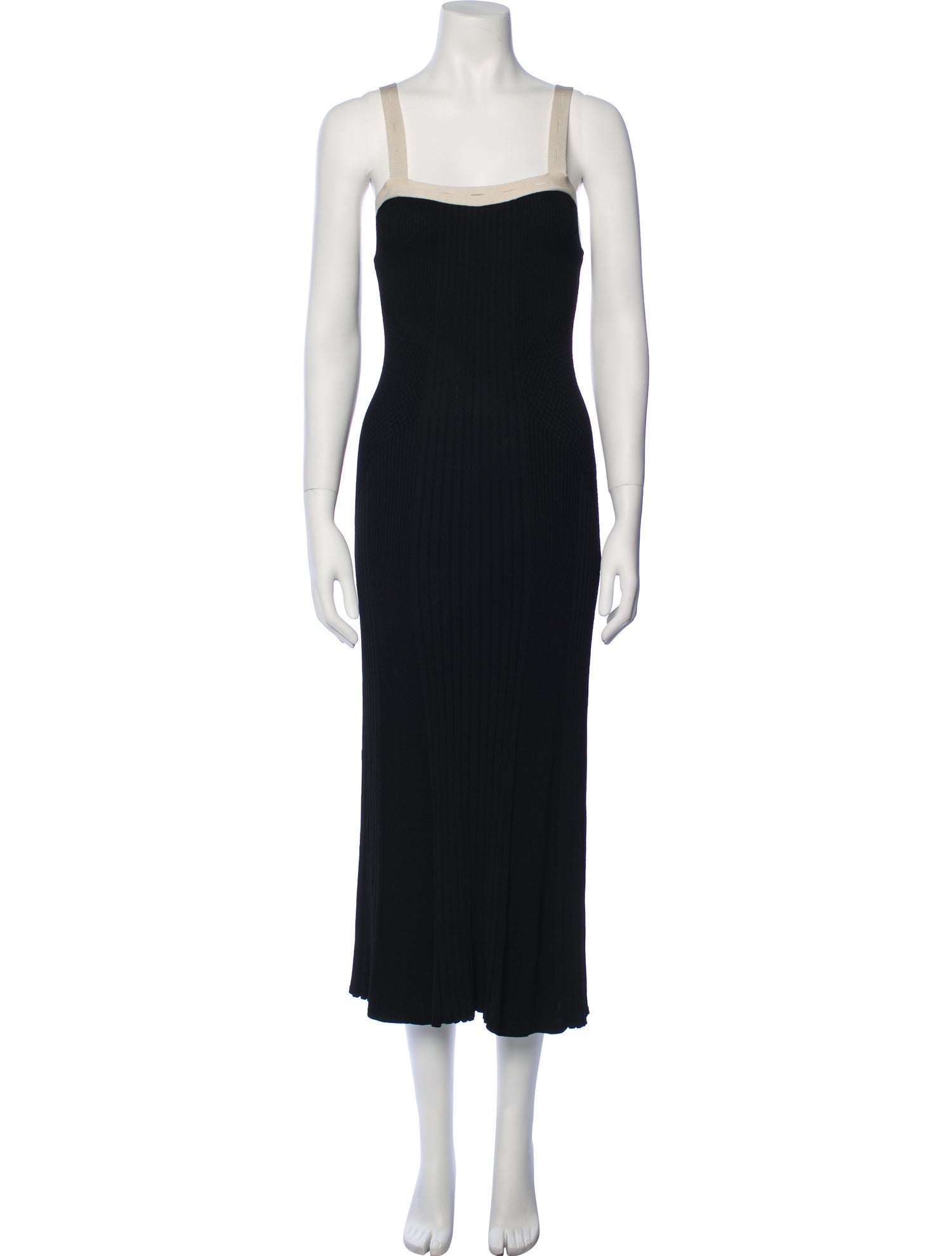 Sandro Square Neckline Long Dress