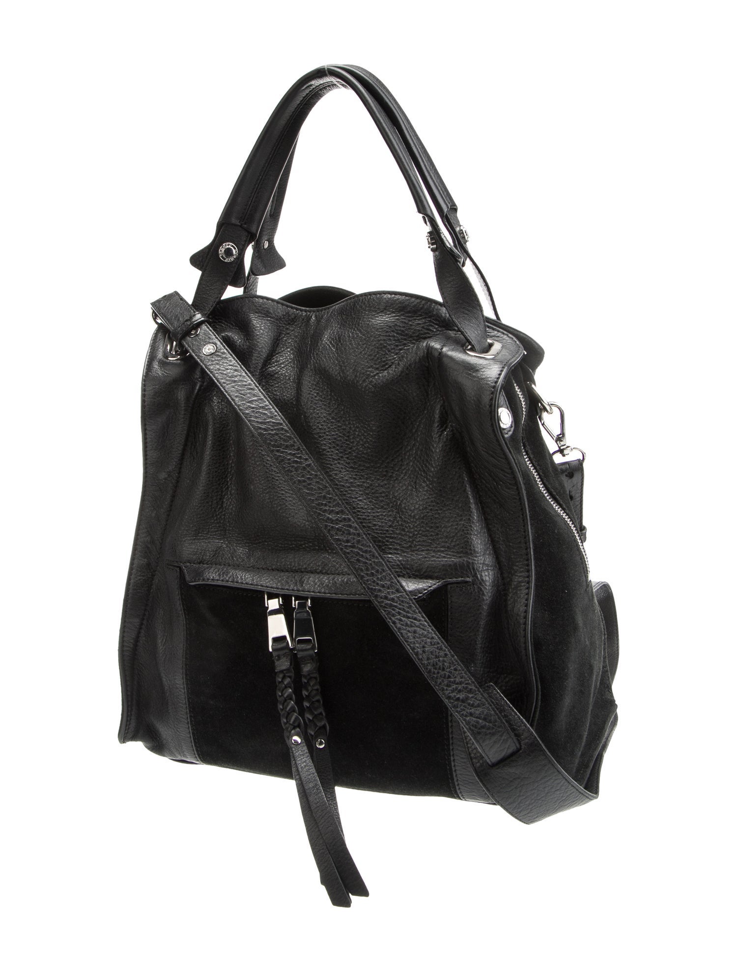 Sandro Leather Top Handle Bag