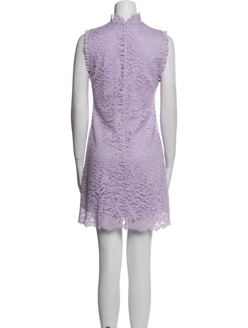 Sandro Lace Pattern Mini Dress