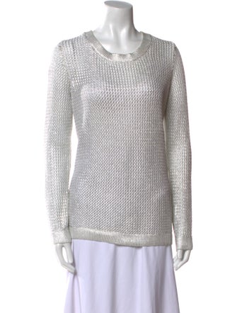 Sandro Crew Neck Long Sleeve Sweatshirt