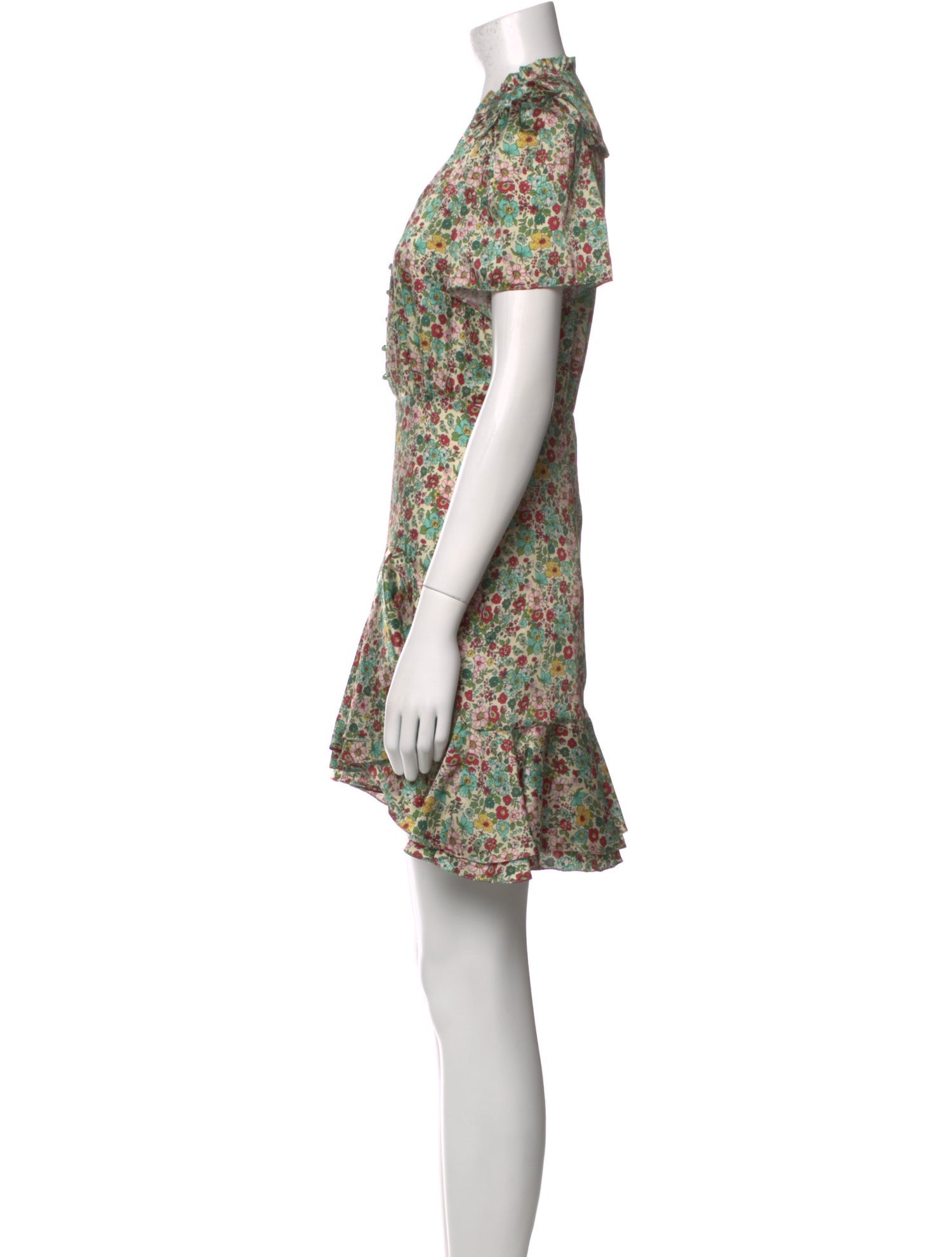Sandro Floral Print Mini Dress