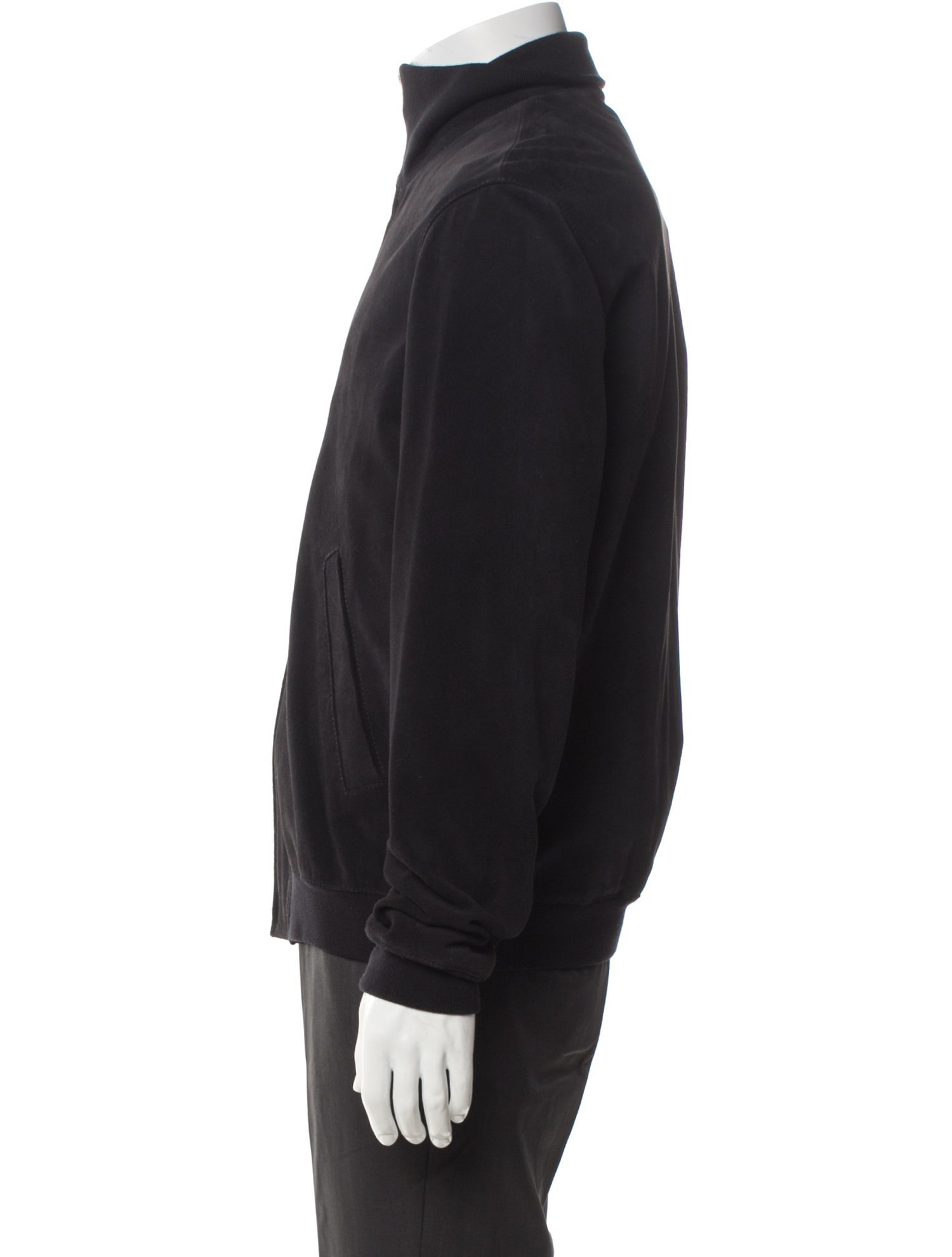 Sandro Lamb Leather Bomber Jacket