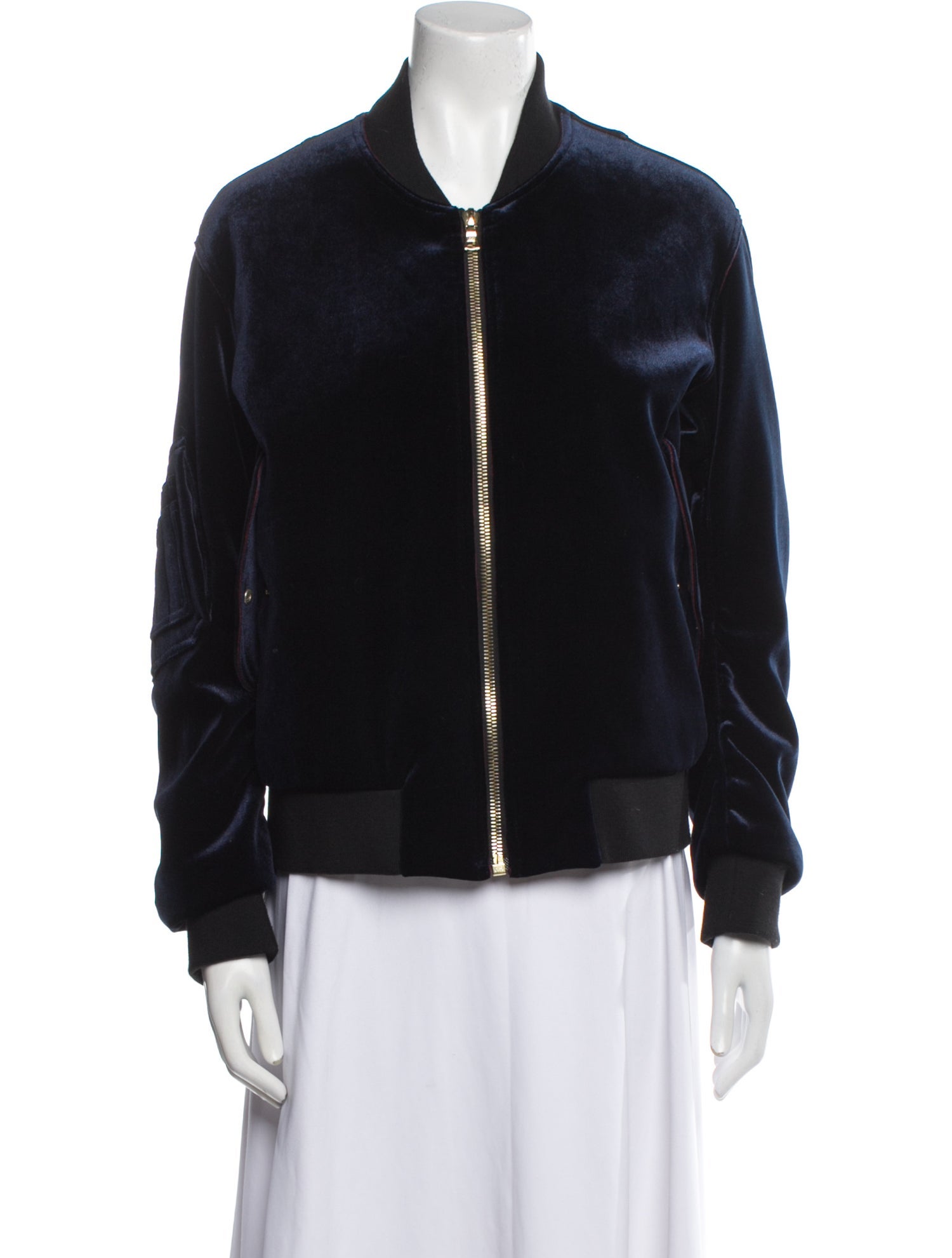 Sandro Suede Bomber Jacket