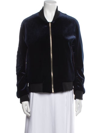 Sandro Suede Bomber Jacket