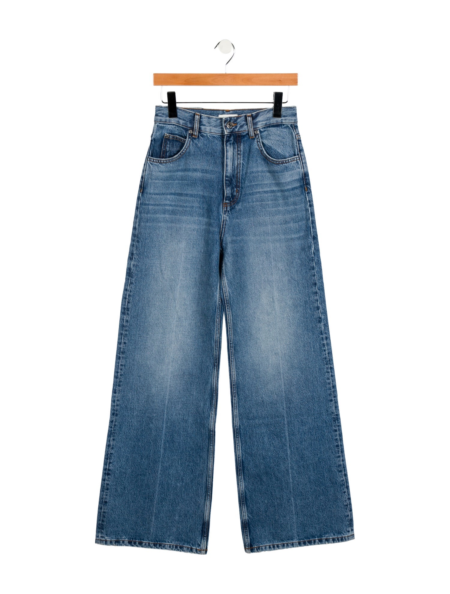 Sandro High-Rise Wide Leg Jeans