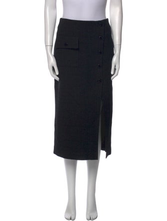 Sandro Wool Midi Length Skirt