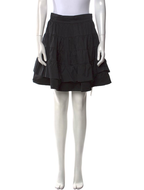 Sandro Pleated Accents Mini Skirt