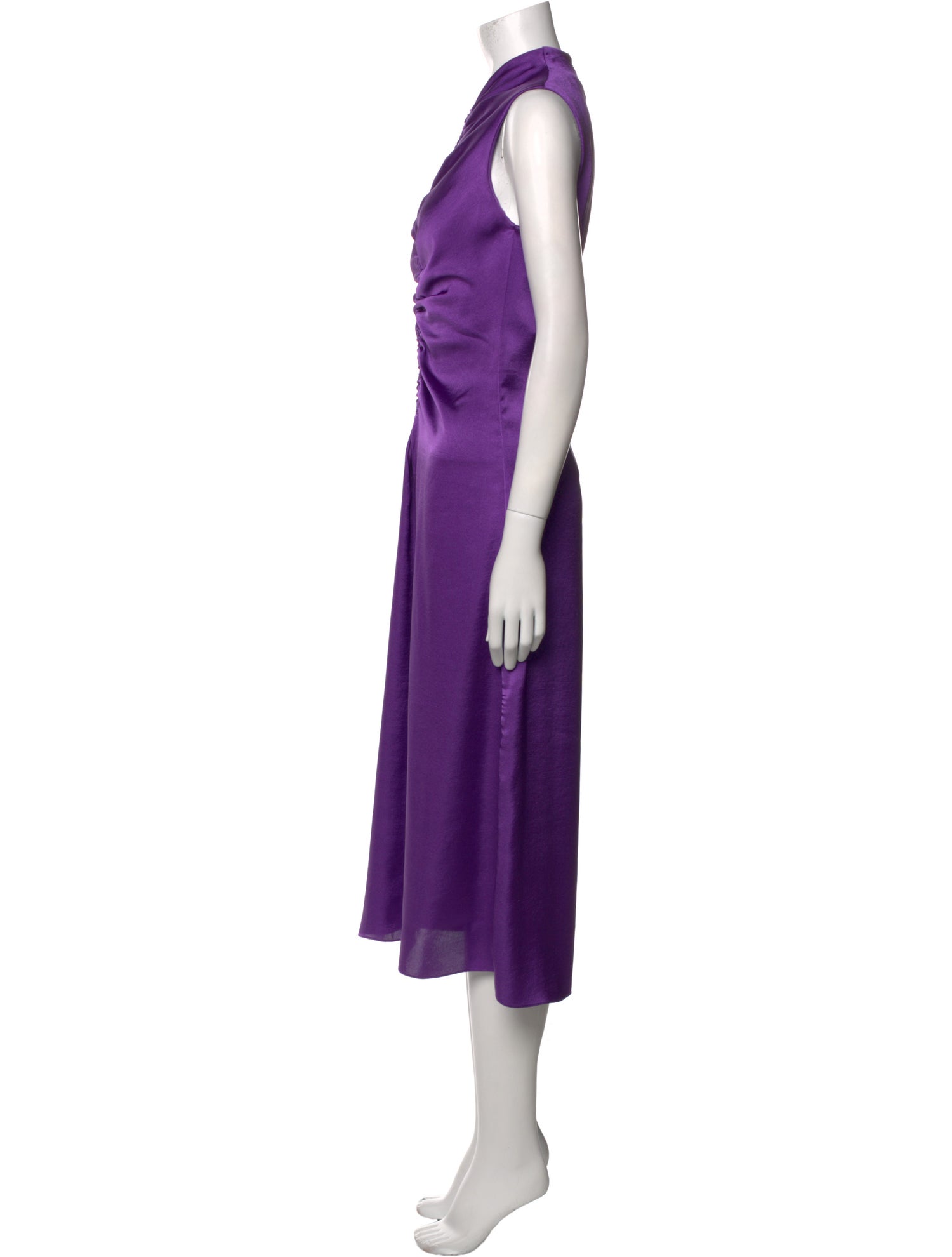 Sandro Mock Neck Long Dress