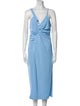 Sandro V-Neck Long Dress