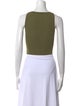 Sandro V-Neck Sleeveless Crop Top