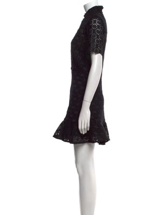 Sandro Mock Neck Mini Dress