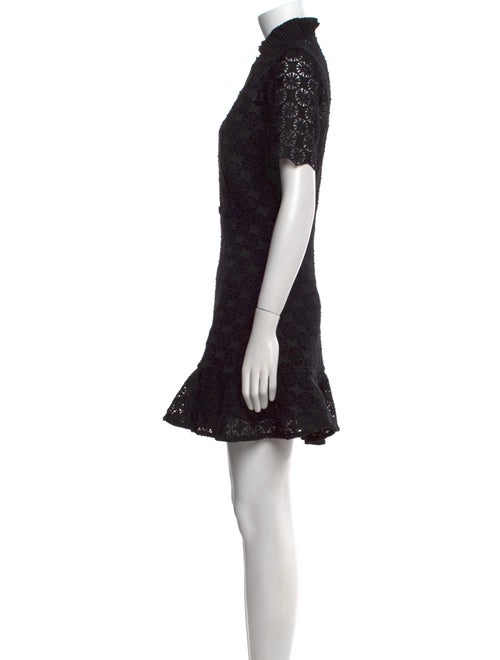 Sandro Mock Neck Mini Dress