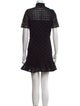 Sandro Mock Neck Mini Dress
