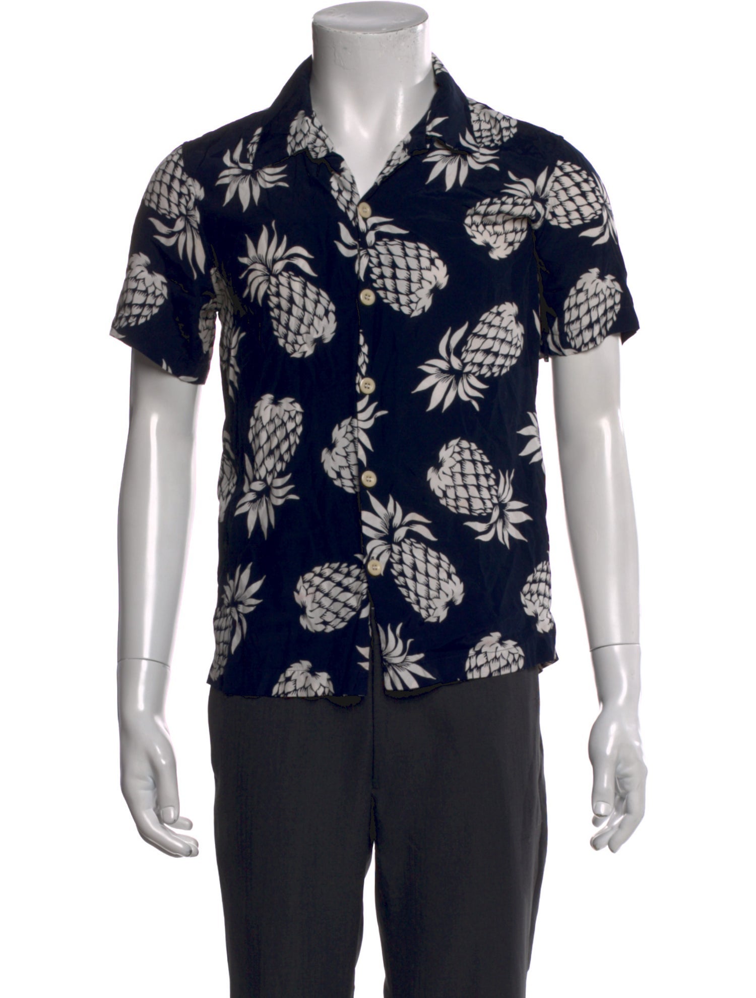 Sandro Printed Short Sleeve Shirt