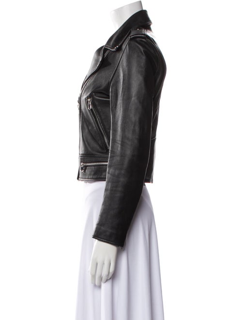 Sandro Leather Biker Jacket