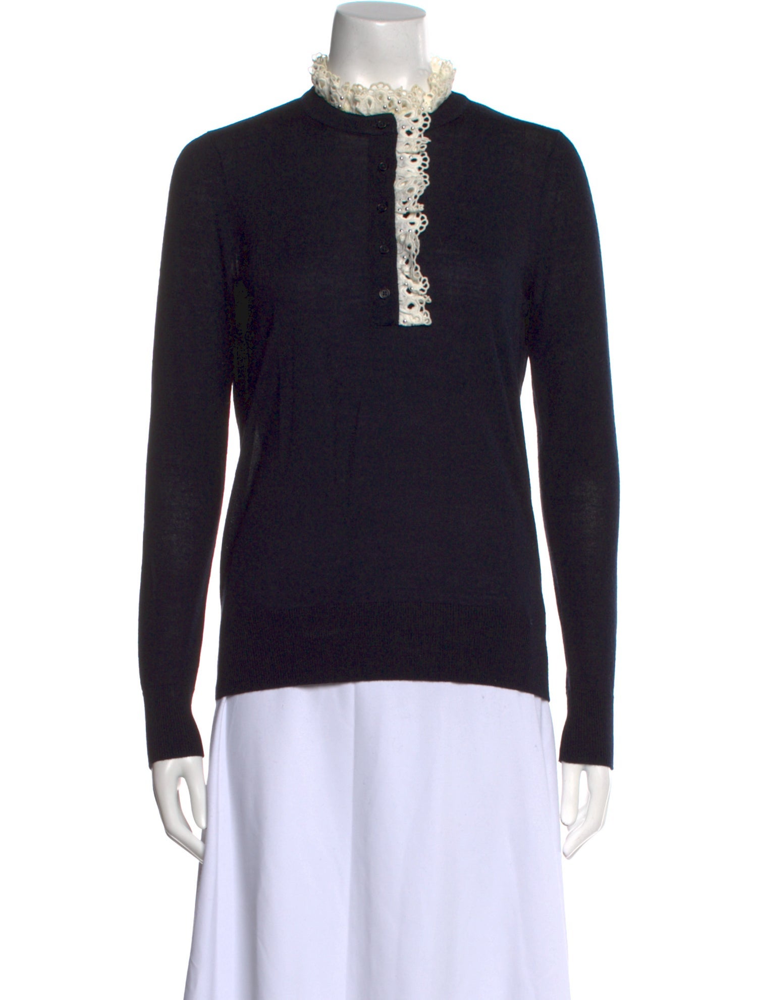 Sandro Wool Mock Neck Sweater