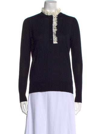 Sandro Wool Mock Neck Sweater