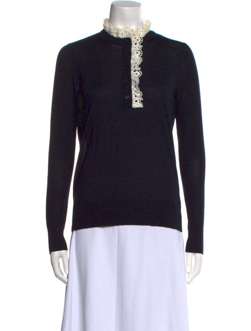 Sandro Wool Mock Neck Sweater