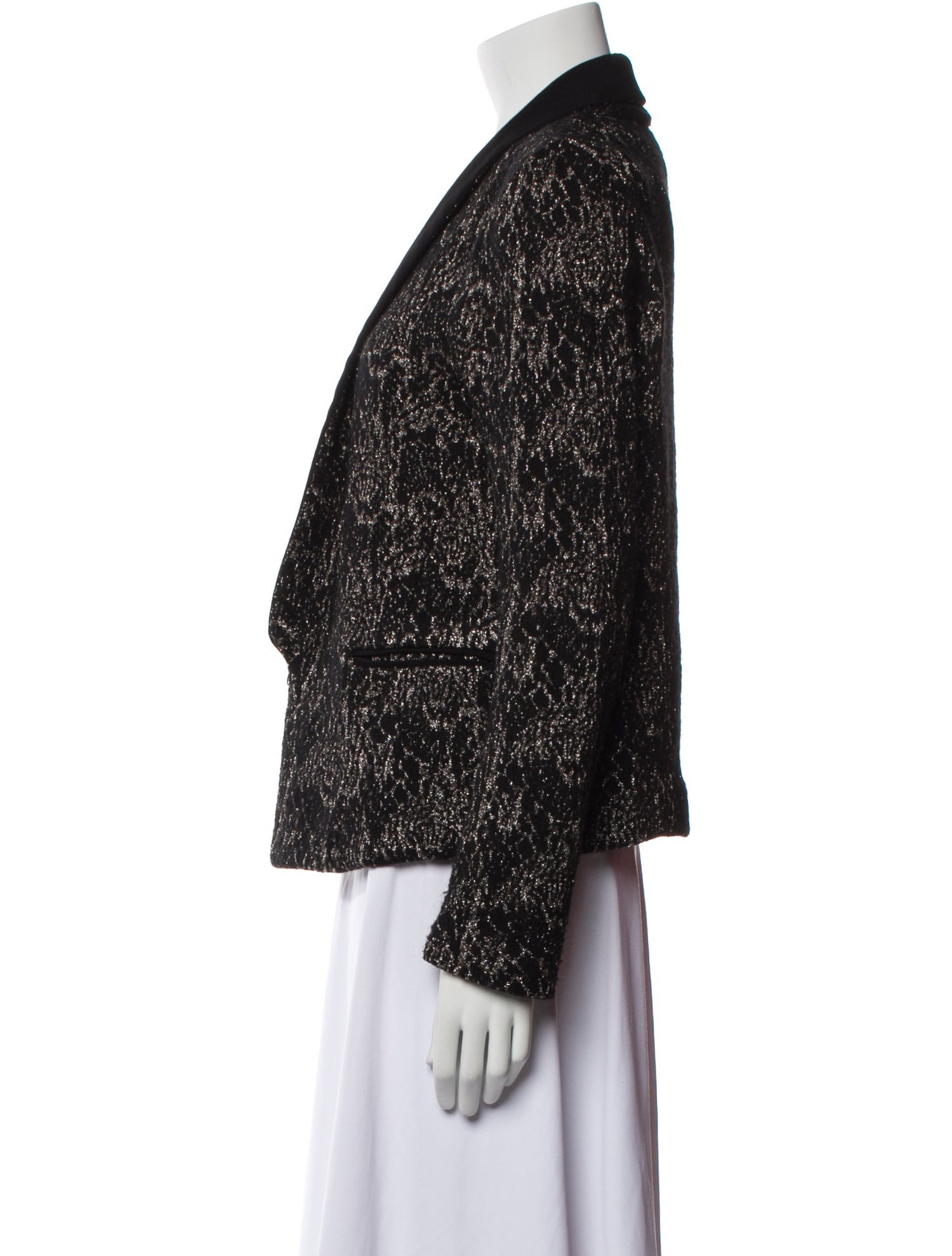 Sandro Printed Blazer