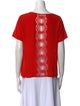 Sandro Silk Scoop Neck T-Shirt