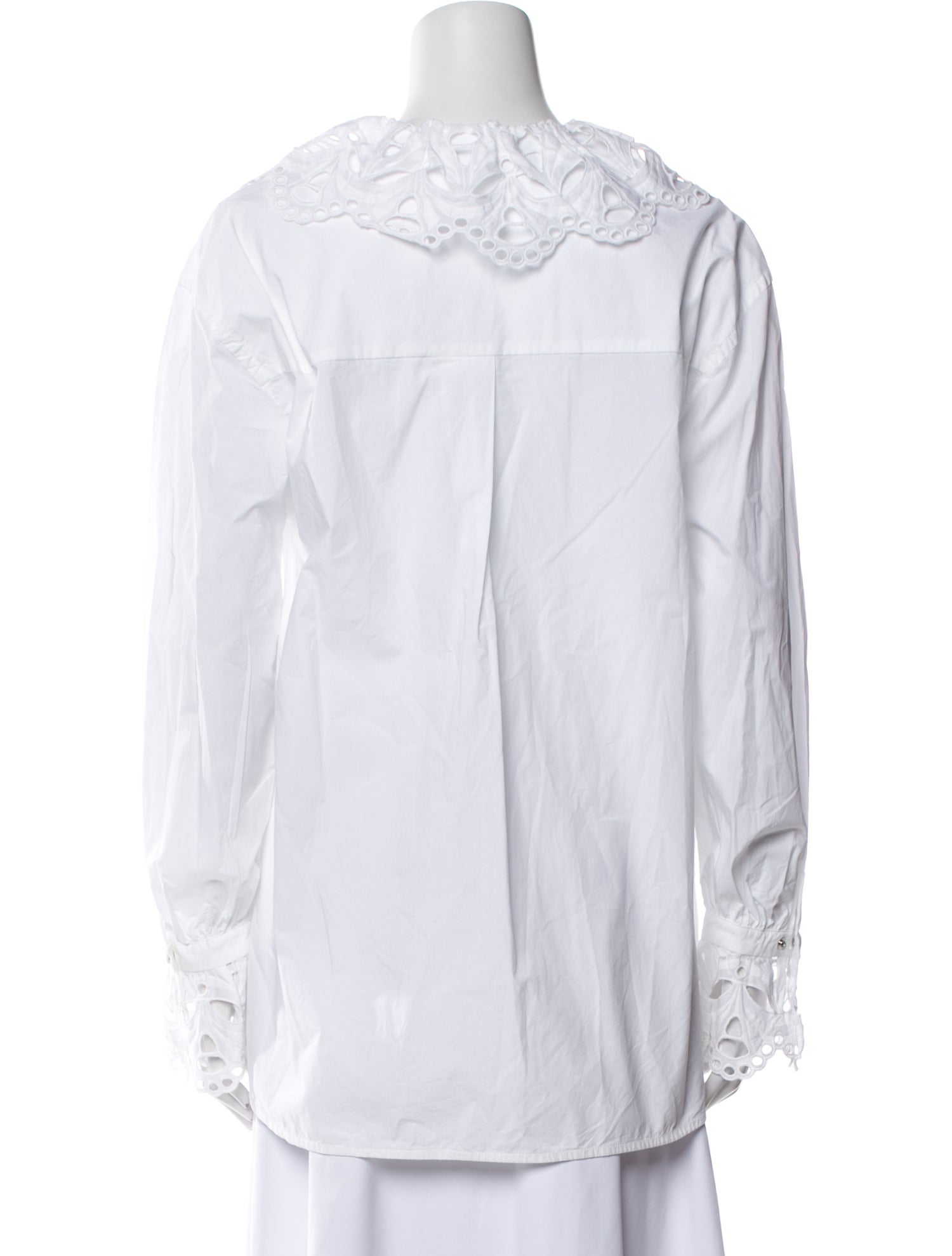 Sandro Crew Neck Long Sleeve Blouse