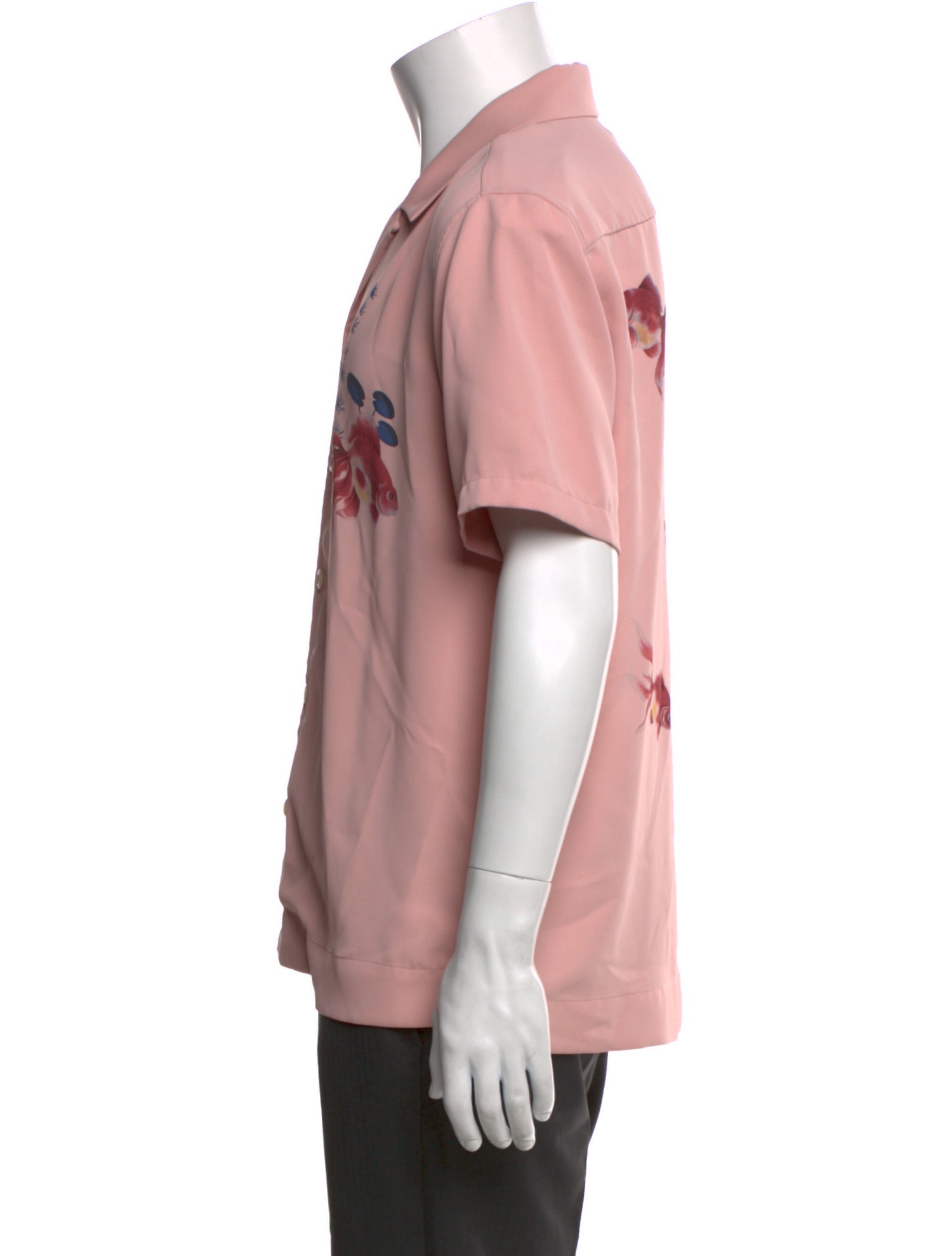 Sandro Graphic Print Short Sleeve Shirt