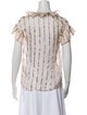 Sandro Silk Striped Blouse