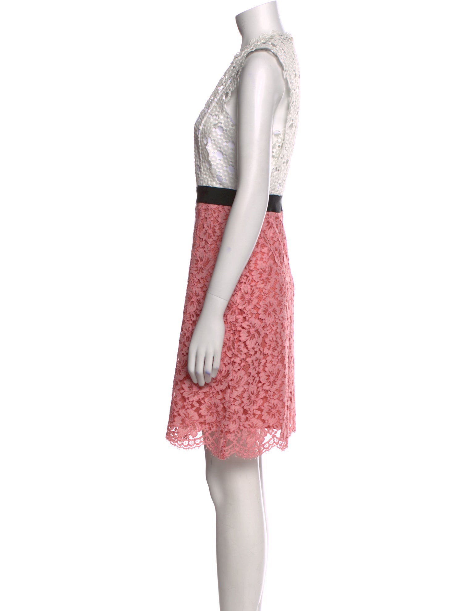 Sandro Lace Pattern Knee-Length Dress